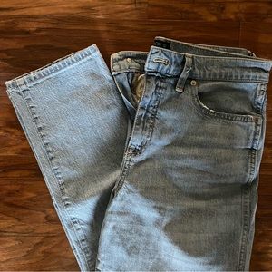 JCrew Factory high rise straight leg size 28 light wash jean. Never worn.